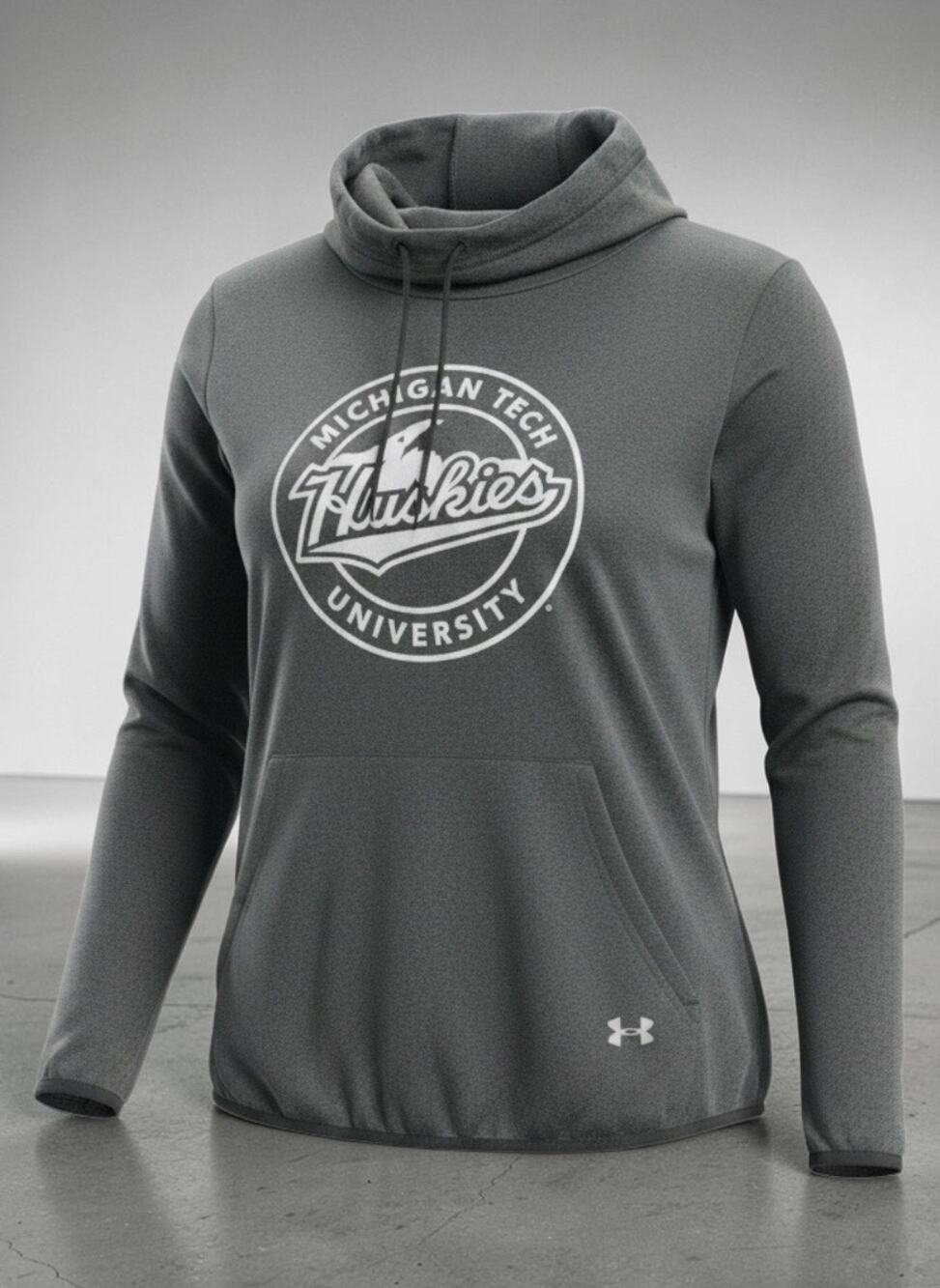 Under Armour Michigan Tech University Huskies Women’s Funnel Neck Sweatshirt Lg